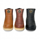 Men s Work Boots Genuine Leather Zip Up Safety Soft Toe Oil Resistant Boots