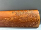 Chinese Natural Old Bamboo Hand-carved Exquisite Landscape Arm Rest        4786