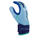Bruce Bolt Men s Bear Series Long Cuff Batting Gloves Tidal Blue