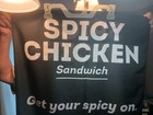 Wendy s Spicy Chicken Sandwhich Cloth Banner Two Sided