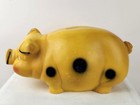 Vintage Universal Statuary Corp Piggy Bank Hard Plastic W Stopper Coin 15 