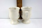 Set Of 2 Vintage Pfaltzgraff Tea Rose Pattern Pedestal Mugs Cups 5  Tall