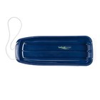 Lucky Bums Kids 48 Inch Plastic Snow Toboggan Sled With Pull Rope  Blue  2 Pack 