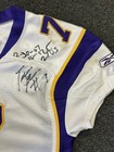 Dec 30 2007 Tarvaris Jackson Minnesota Vikings Game Used Signed Road Jersey  7