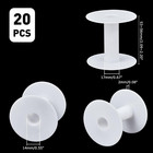 Ph Pandahall 20 Packs Small Empty Spools White Plastic Spools Wire Weaving Bobbi