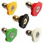 1-5pcs 1 4  Pressure Washer Spray Tips Nozzles High Power Kit Quick Connect Set