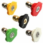 1x 5pcs 1 4  Pressure Washer Spray Tips Nozzles High Power Kit Quick Connect Set