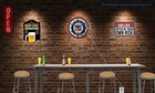 19  Buick Authorized Service Sign Double Neon Clock Garage Man Cave Decor  red 