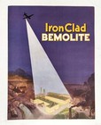 Vintage Ironclad Bemolite Paint Sample Ad Brochure Benjamin Moore