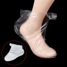 Foot Pedicure Liner 100pcs Clear Plastic Disposable Bath Spa Wax Cover Bag Sock