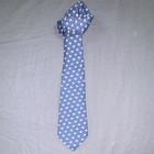 Vineyard Vines Blue white red Santa Claus Christmas Novelty Silk Woven Tie