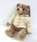 Fao Schwarz Anniversary Bear With Knit Sweater Stuffed Animal Plush 15  Nwt