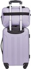 Travelers Club Midtown Hardside 4-piece Luggage Travel Set  Lilac 