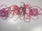 100  Pure Silk Embroidery Ribbon 4mm 5 Dark Pink red Solid Colors  1 Yard Each