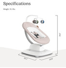 4moms Mamaroo Multi-motion Baby Swing  Bluetooth 5 Motions      read Description      