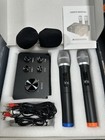 K201 Wireless Microphone Karaoke Mixer System  Dual Handheld Wireless Microphone
