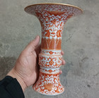Chinese Collectable Art Hand Famille Rose Porcelain Flowers Plants Vase
