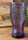 Mcdonald   s 1955 Original Purple Glass Collectible Tumbler Embossed Ronald Cup