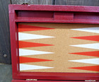Crisloid Bakelite Backgammon Set Red   Butterscotch 1 1 4 Vintage 70s Usa No Key