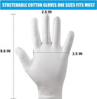 White Gloves  7 Pairs Thicken Cotton Gloves  Moisturizing Gloves Overnight