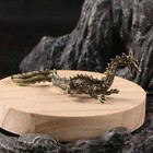 Vintage Style Solid Brass Pure Copper China Flying Dragon Figurine Statue