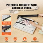 Paper Cutter Guillotine Trimmer 15  16 Sheets Cutting Capacity Metal Base
