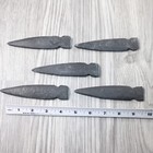 5 Iron Ornamental Spearheads   6159  Mountain Man Knife