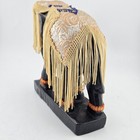 Vintage Hand Carved Wooden Elephant Figurine India Style Folk Art Statue