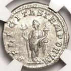 Emperor Macrinus Denarius Ngc Xf 217ad Ancient Rome Silver Coin Extremely Fine