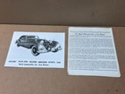 Print And Write Up Eva Braun Hitler 1938 Mercedes Sports Car Rare Photograph 