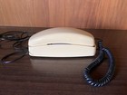 Vintage At t Trimline 210 Phone Beige Curly Corded Retro Landline Desk Telephone
