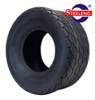 Golf Cart 10  Black Steel Wheels And 22x11-10 Gecko Street turf Tires X4 