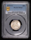 1875 Cc Seated Liberty Twenty Cents Pcgs Ms-63