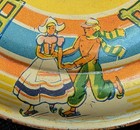 1930 s Vintage Hans Brinker Tin Spinning Top By Weil