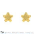 14k Solid Yellow Gold Matte Star Baby Screwback Stud Kids Earrings