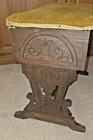 Antique Eastlake Victorian Vanity Stool Bench  seat  slipper  Sewing  shoeshine