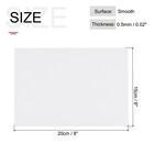 Abs Plastic Sheet 8 Inch X 6 Inch X 0 02 Inch Abs Styrene Sheets White 6 Pcs