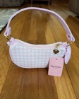 Nwt Juicy Couture Berry Sweet Kids Pink Gingham Strawberry Shoulder Bag Ages 6 
