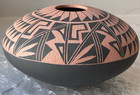 Vintage D  Salvador Nm Acoma Pueblo Incised Seed Pot  Cultural Decor Gifts