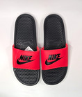 Nike Benassi Jdi Red Orbit black Men s Slides Sandals-asst Sizes Nwb 343880-605