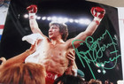 Ray Boom Boom Mancini Signed Autograph Photo Boxing 8x10 Coa Champion Green Ink