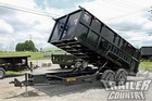 New 7 X 14 14k Gvwr Hydraulic Power Up   Down Dump Trailer Equipment Hauler 36 