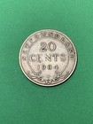 1904 H Newfoundland Silver 20 Cents  a0514 