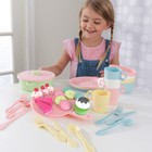 Montessori Wood Pretend Play Food Toy Fruit Vegetables Cake Kitchen Set For Kids