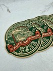 5 Vintage Moose Head Canadian Lager Beer Cardboard Two-sided Beer Coasters Nos