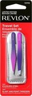 Revlon Mini Tweezer Set To Go  Slant And Point Tip Tweezers  Made With Stainless