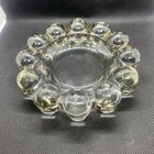 Vintage Anchor Hocking Ashtray Heavy Clear Glass Mid-century Glass 5   