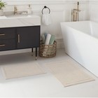 Arkwright 100  Cotton Bathroom Rug - 20  X 32   rectangular  Almond Milk Beige