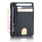 Mens Leather Slim Wallet Credit Card Holder Rfid Blocking Pocket Id Money Pu Usa