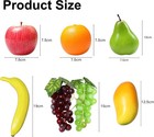 20 Pcs Fake Fruit Pack  Artificial Fruit For Decoration Party  Realistic Fake Fr